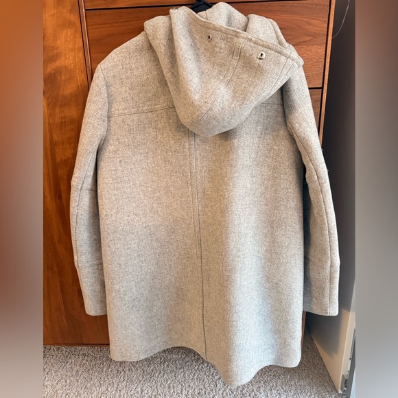 J. Crew Chateau parka Italian stadium-cloth wool HTHR DUSK/gray Size 12 - Picture 6 of 8